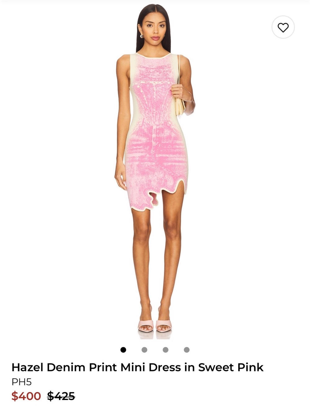 PH5 Sweet Pink Mini Dress with Cream Panels